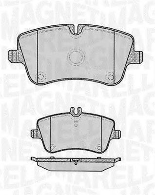 MAGNETI MARELLI 363916060312 -  Комплект тормозных колодок, дисковый тормоз